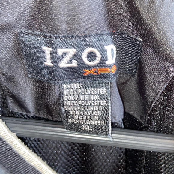 IZOD XFG Lined Outerwear V Neck Pullover Golf Baseball Jacket Shirt Shacket XL - Picture 2 of 6